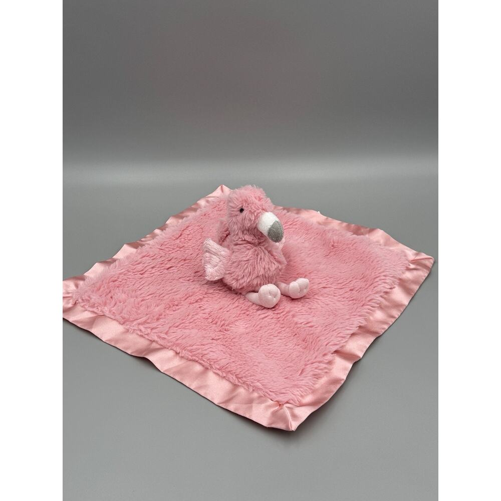 Cloud Island Pink Flamingo Lovey‎ Baby Security Blanket Target Satin Edges